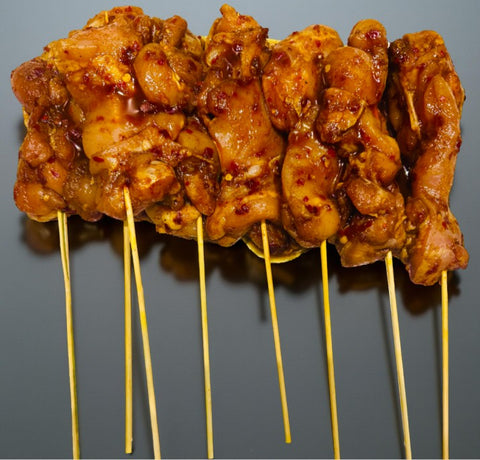 Asian Sweet Chilli Skewers - Fresh - Made from Organic Ingredients - Gluten Free & Dairy Free - 250gm