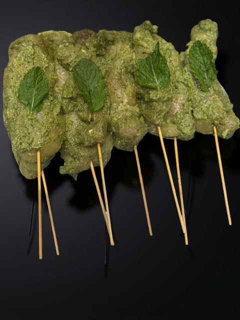 Chicken Green Marination Skewers