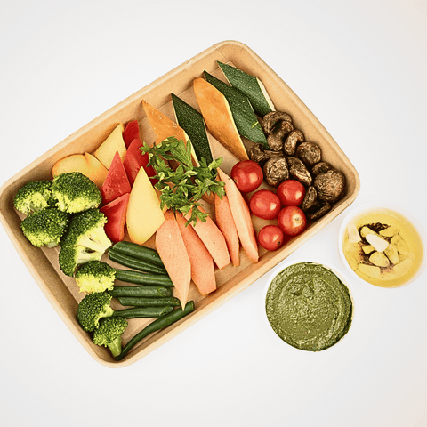 English Vegetables with Pesto - Fresh - Vegan & Gluten Free - Made with Organic Ingredients - Box