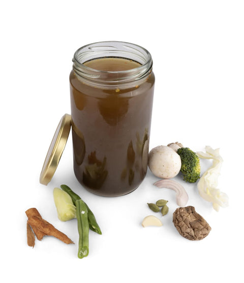 Indian Style Vegetable Stock - Fresh - Cooked for 6 Hours - Made with Organic Ingredients - 1000ml