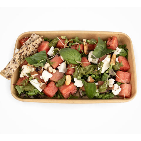 Prawns Feta Watermelon Salad - Fresh - Gluten Free - Made with Organic Ingredients - Box