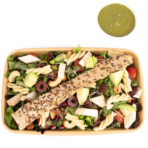 Ham Balsamic Pesto Salad - Fresh - Gluten Free - Made with Organic Ingredients - Box