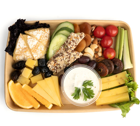 Veg Cheese Platter - Fresh - Made with Organic Ingredients - Box