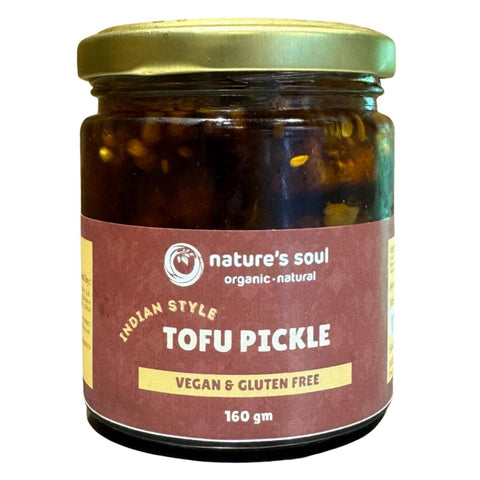 Tofu Pickle Indian Style - Fresh - Vegan &amp; Gluten Free - Made with Organic Ingredients - 160gm