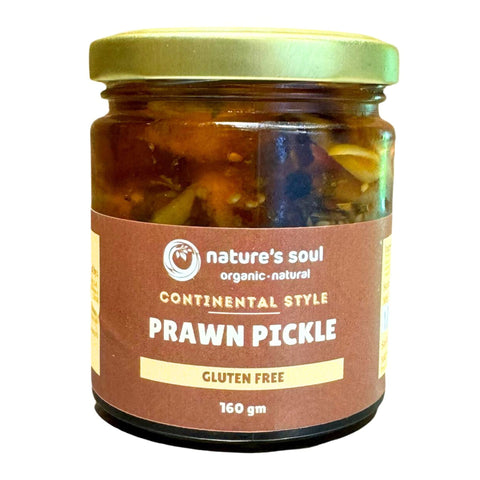 Prawn Pickle Continental Style - Fresh - Gluten Free - Made with Organic Ingredients - 160gm