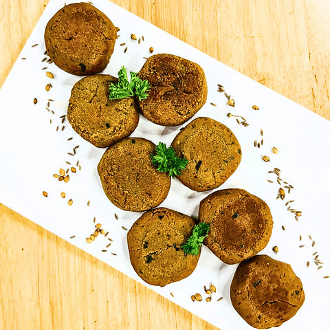 Madras Curry Leaf Plantain Shami Kabab - Fresh - Vegan - Made with Organic Ingredients - 250gm