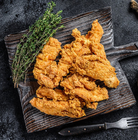 Spicy Chicken Fingers - Fresh - Made with Organic Ingredients - Gluten Free - 250gm