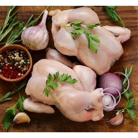 Chicken Whole - With Skin - Fresh - Antibiotics &amp; Hormone Free - 1000gm