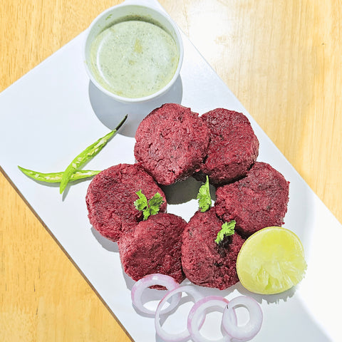 Beetroot Tikki - Fresh - Gluten Free - Made with Organic Ingredients - 250gm