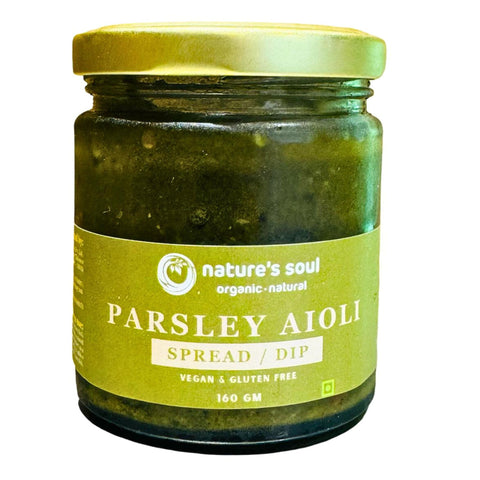 Parsley Aioli - Fresh - Vegan & Gluten Free - Made with Organic Ingredients - 160gm