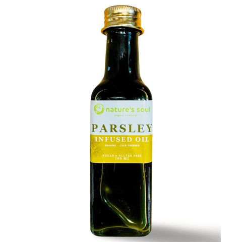 Parsley Infused Oil - Fresh - Vegan & Gluten Free - Made with Organic Ingredients - 100ml